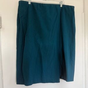 Teal Pencil Skirt